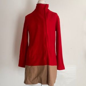 Mercer & Madison lightweight red wool coat